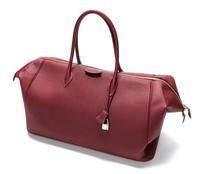 An Hermes 50cm Maroon Taurillon Clemence Paris Bombay Travel Bag, 20" x 14" x 8"; Handle drop: 8.5".