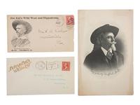 [WILD WEST SHOWS] -- [CODY, William F. "Buffalo Bill" (1846-1917)]. A group of 6 items, incl. programs advertising Buffalo Bill's Wild West show and cover promoting Jim Kid's Wild West and Hippodrome.