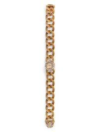 18K YELLOW GOLD AND DIAMOND WRISTWATCH