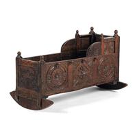 An English Oak Rocking Cradle