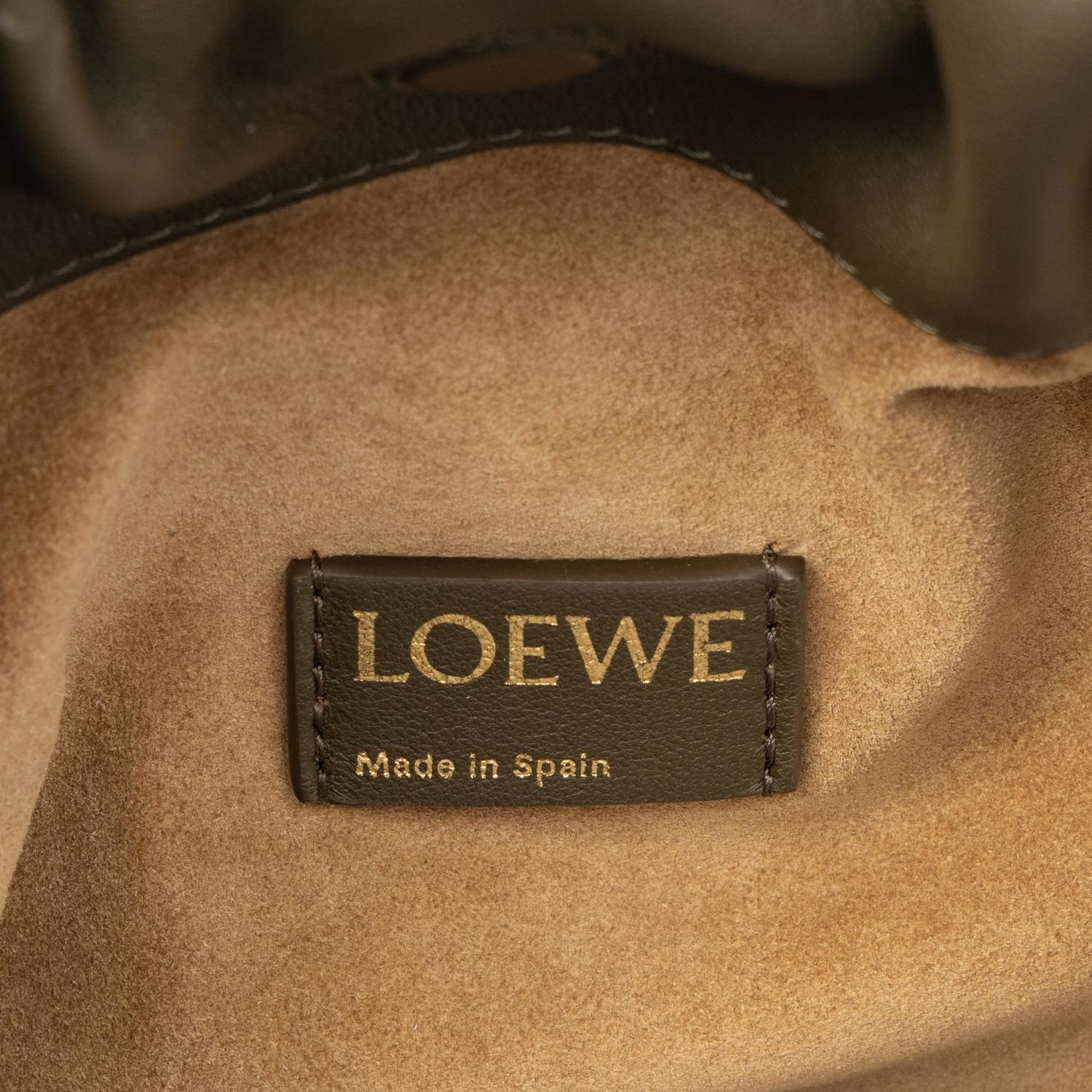 LOEWE, OLIVE FLAMENCO BAG