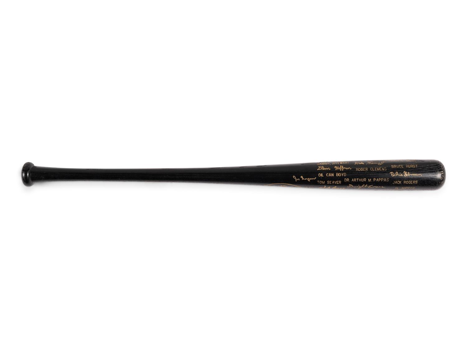 A 1986 Boston Red Sox American League Champions Louisville Slugger Commemorative Black Bat