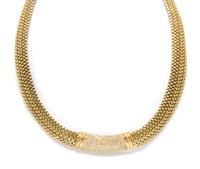 An 18 Karat Yellow Gold and Diamond Necklace, 67.60 dwts.