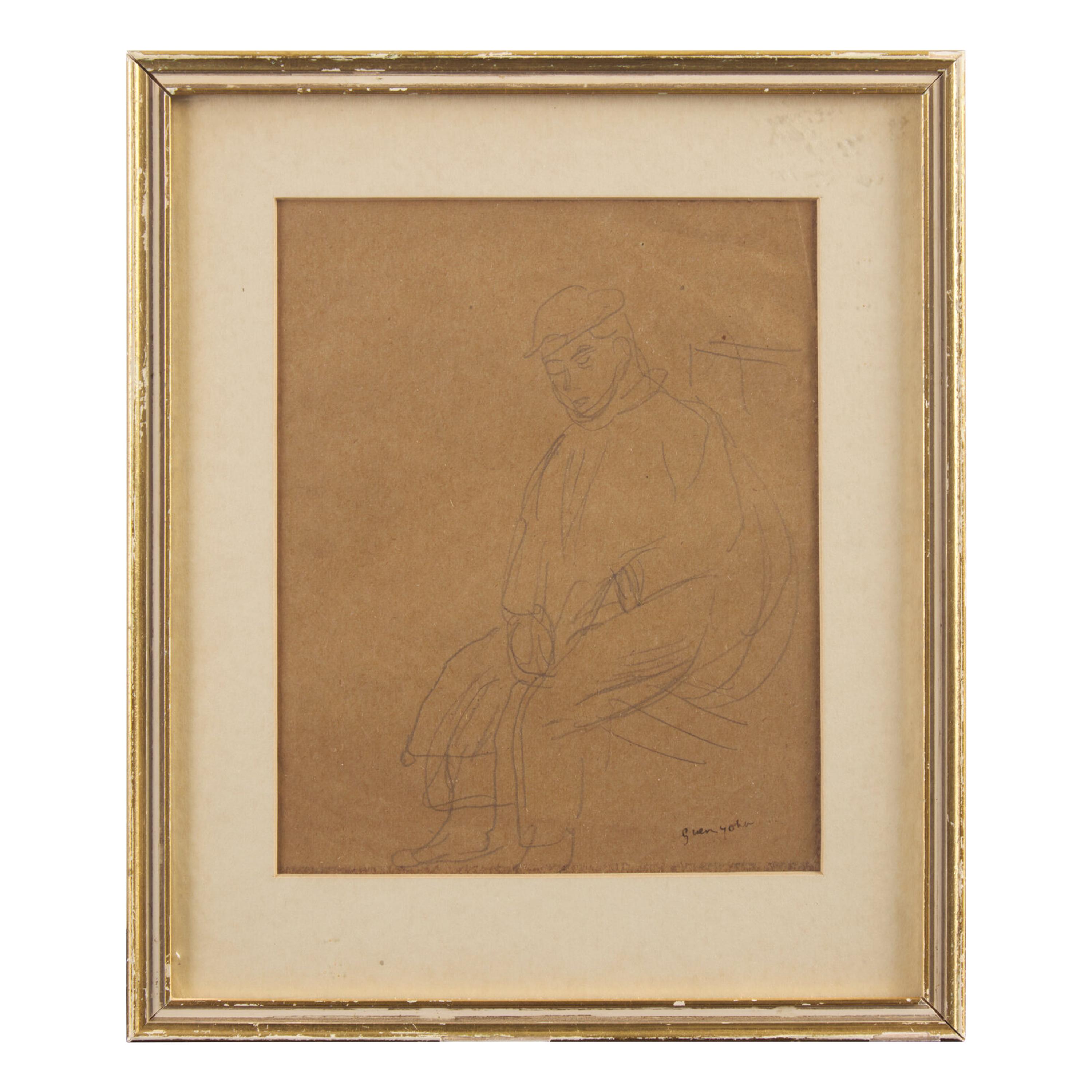 Gwen John (British, 1876–1939) — Portrait Study (with sketch verso)