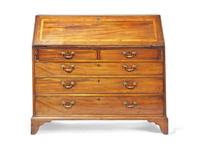 A George III Inlaid Mahogany Slant-Front Desk