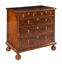 A George II Walnut Chest of Drawers