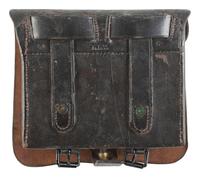 [CIVIL WAR]. Model 1864 cartridge box by S.H. Young, Newark, NJ.
