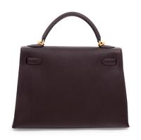 Hermès Dark Brown Leather 32cm Kelly Bag, 2007