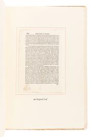 [GRABHORN PRESS]. PALOU, Francisco (1723-1789) & MAGEE, David (1905-1977). An Original Leaf from Francisco Palou's Life of...Father Junipero Serra, 1787 . San Francisco: The Grabhorn Press, 1958.