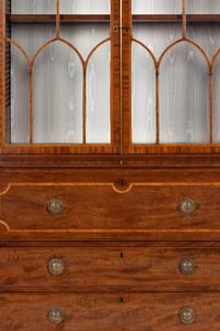 A George III Style Mahogany Secretary Bookcase