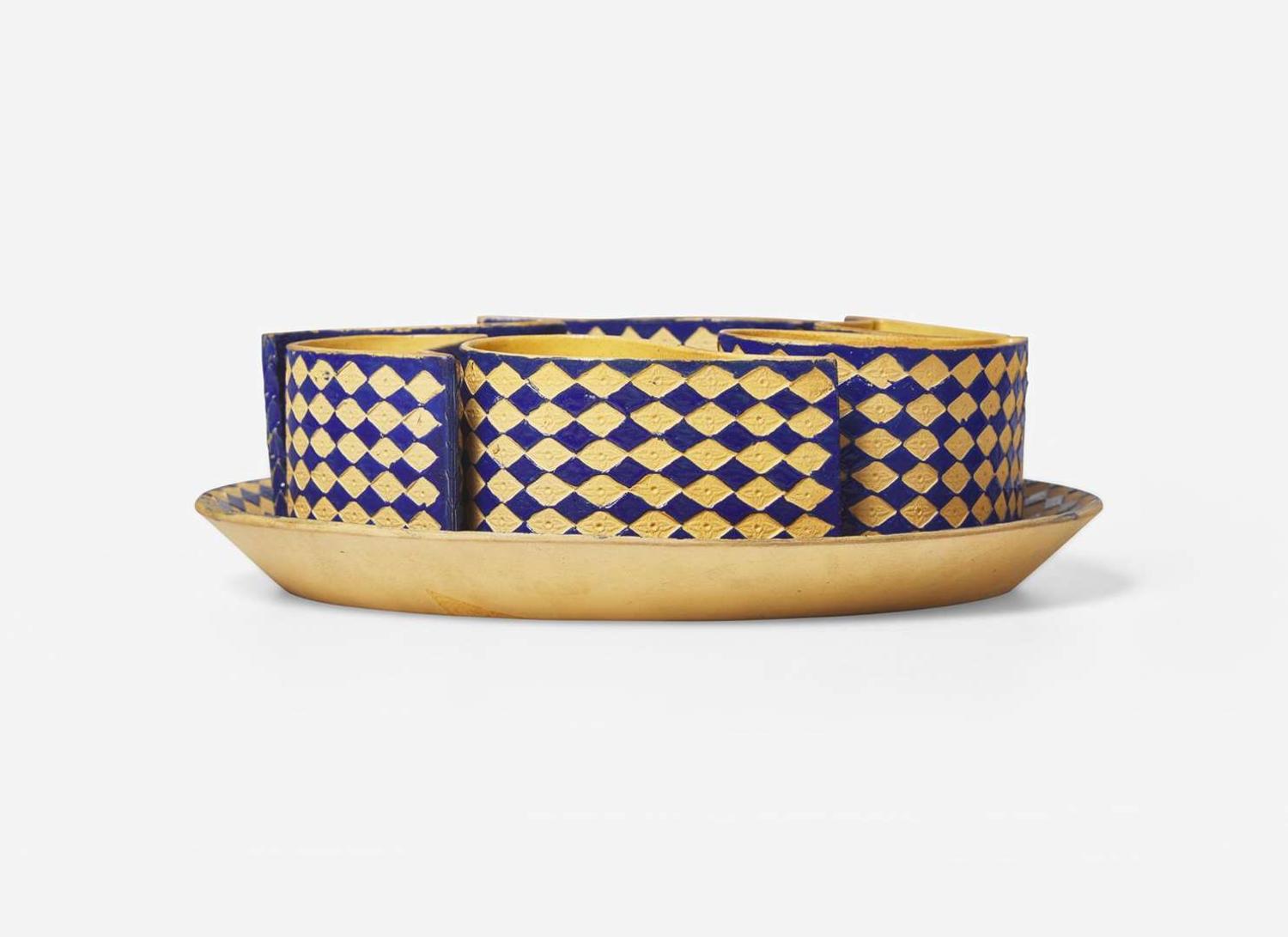 A Staffordshire Caneware Custard Set, UK, circa 1790