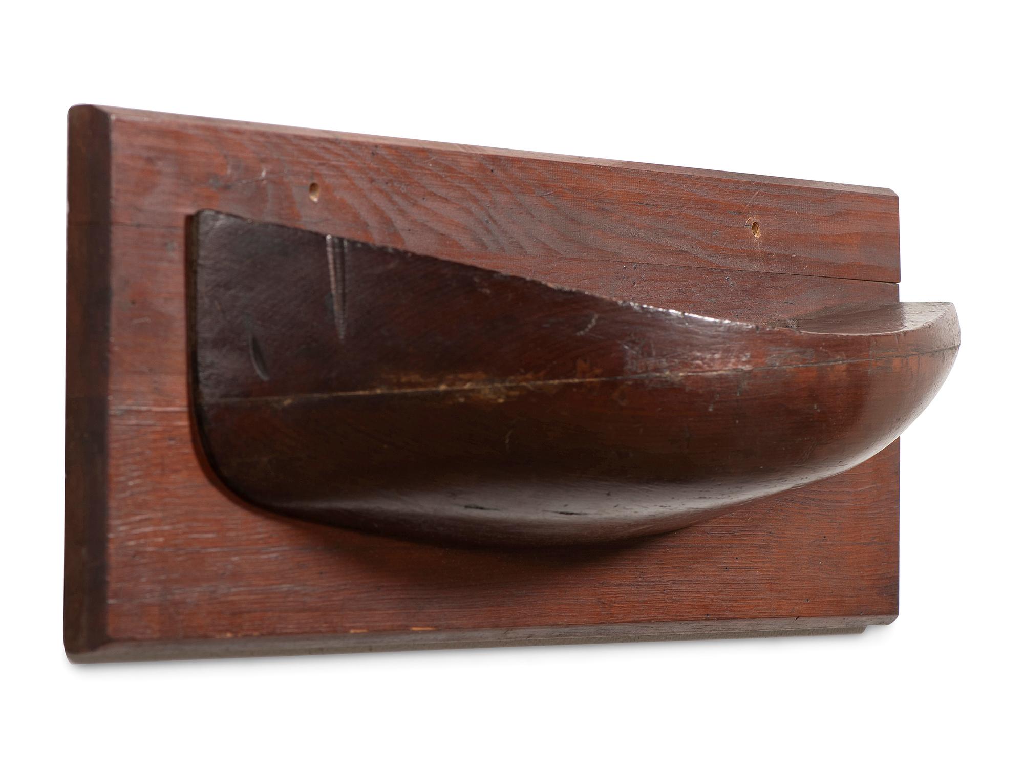 Two Mounted Half Hull Models