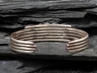 Navajo Silver and Turquoise Heart Cuff Bracelet