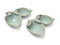 A pair of Chinese Celadon Glazed "Double Peach"-Form Small Coupes