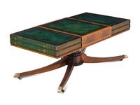 A Regency Style Book Spine Mounted Low Table