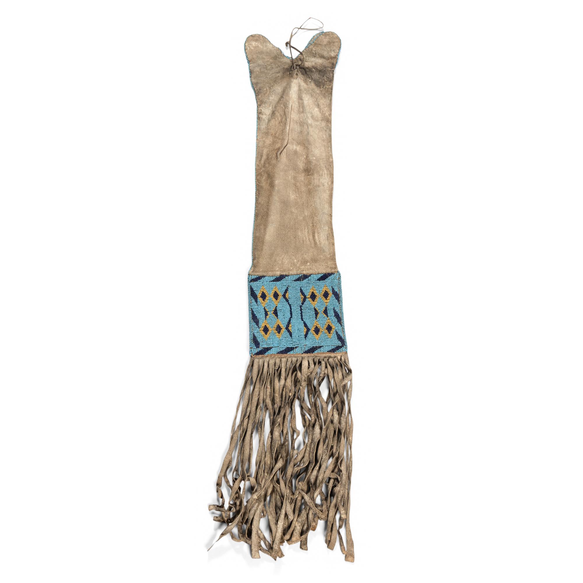 Blackfeet Beaded Hide Tobacco Bag