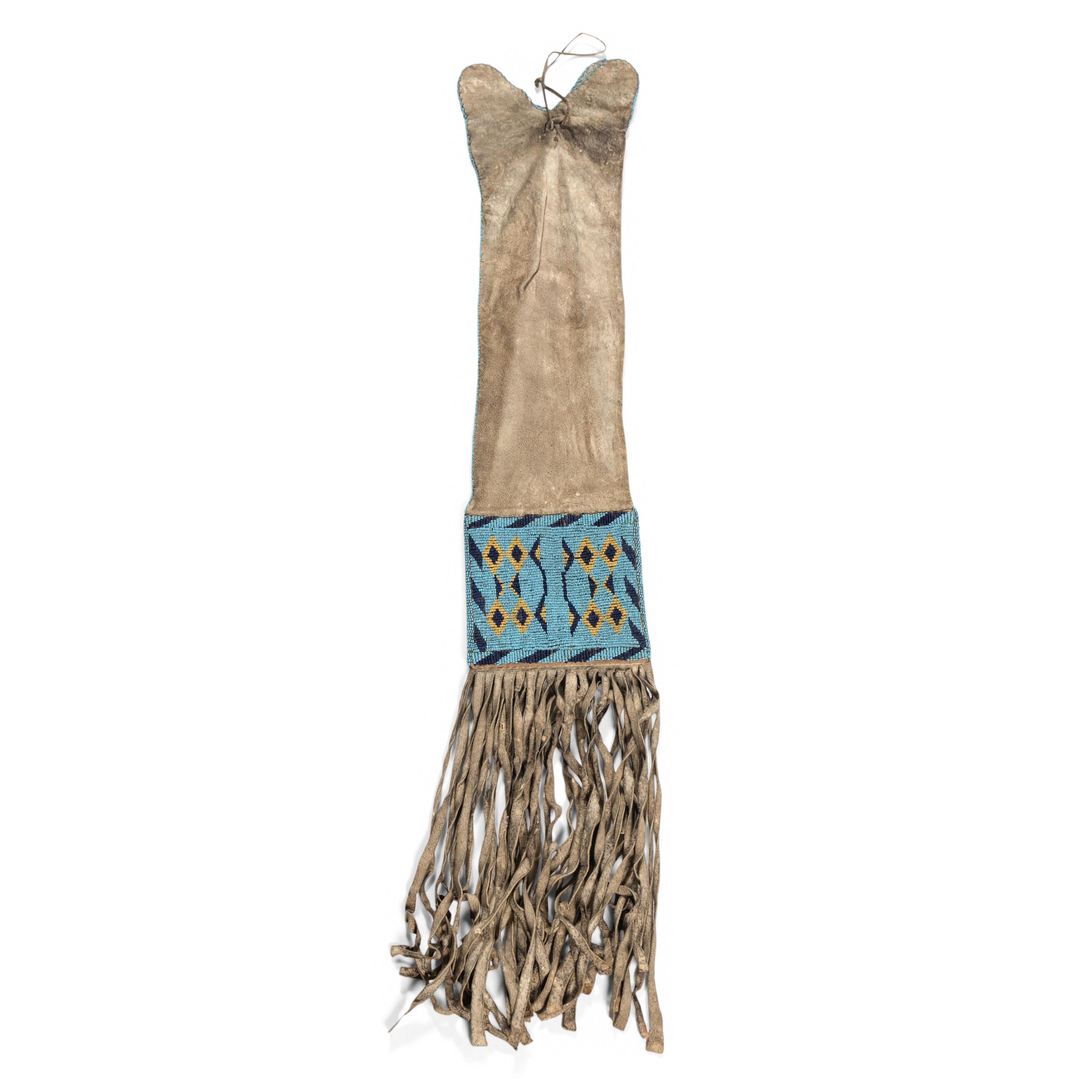Blackfeet Beaded Hide Tobacco Bag