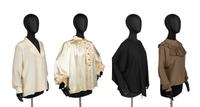 Four Designer Tops: Two Yves Saint Laurent Rive Gauche & Two Chloé by Karl Lagerfeld, 1980-90s