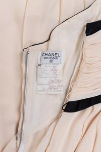 Chanel Ruched Strapless Dress, 1980s