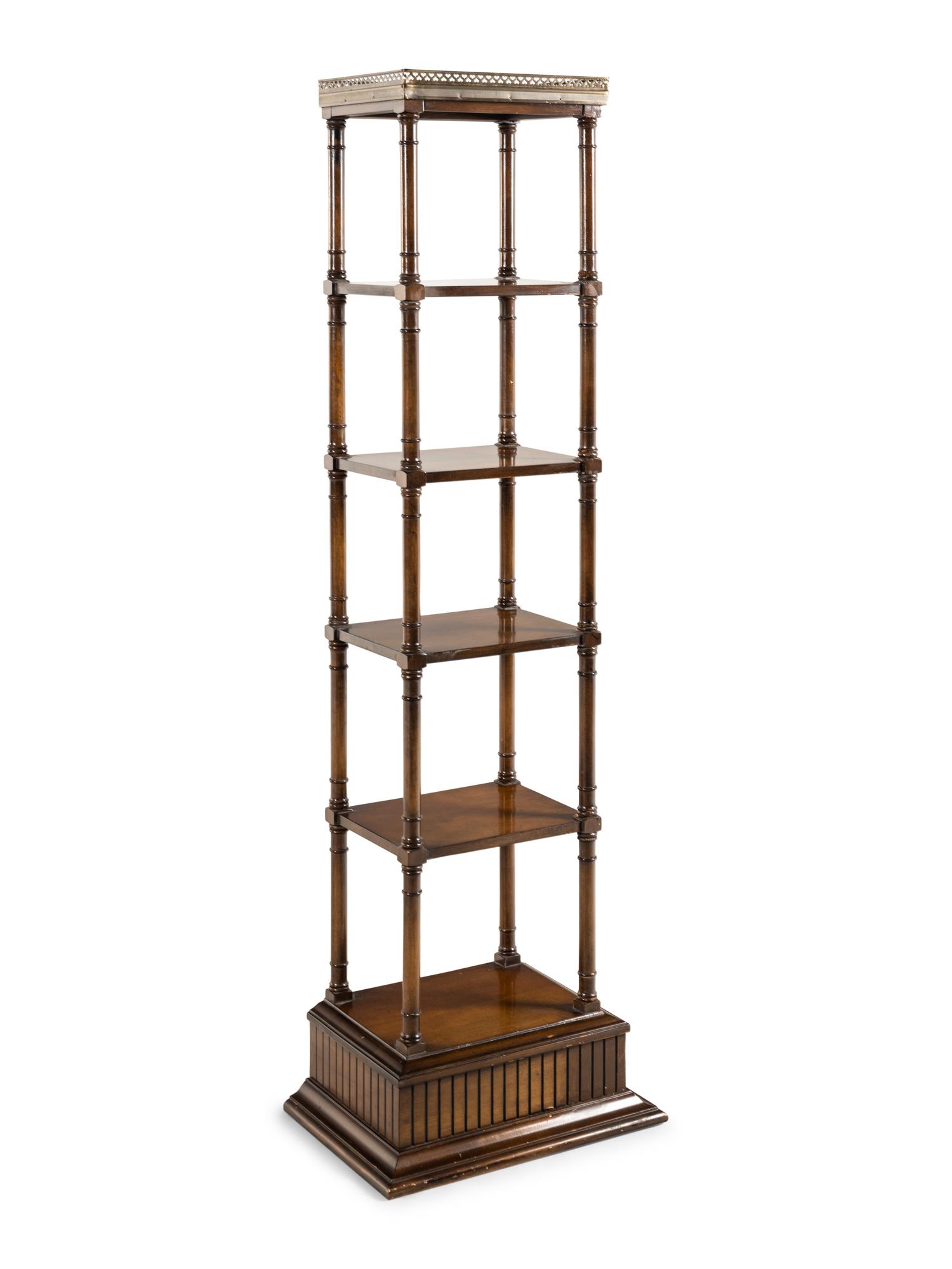 An American Six-Tier Etagere