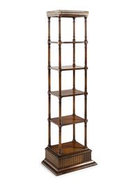 An American Six-Tier Etagere