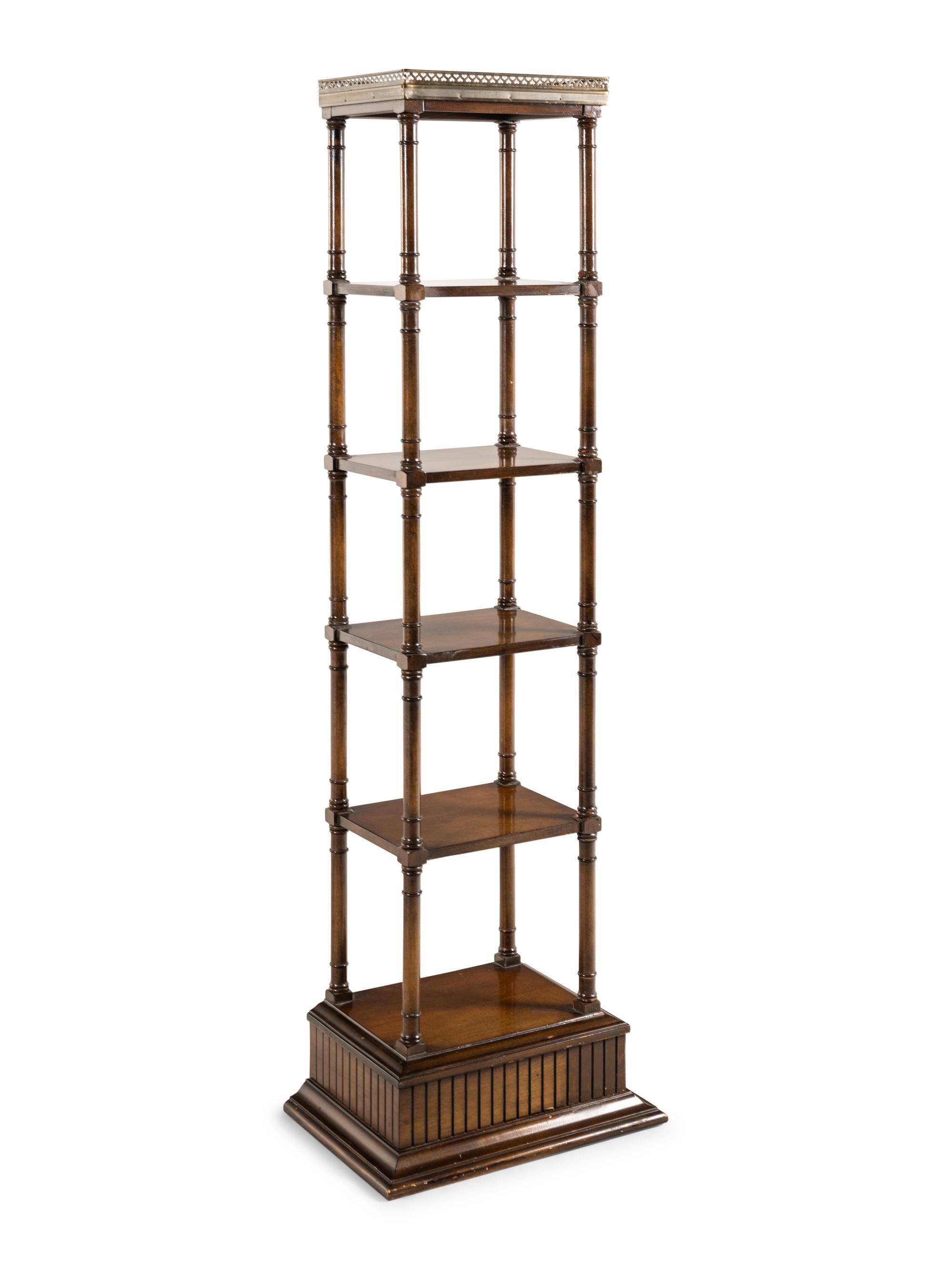 An American Six-Tier Etagere
