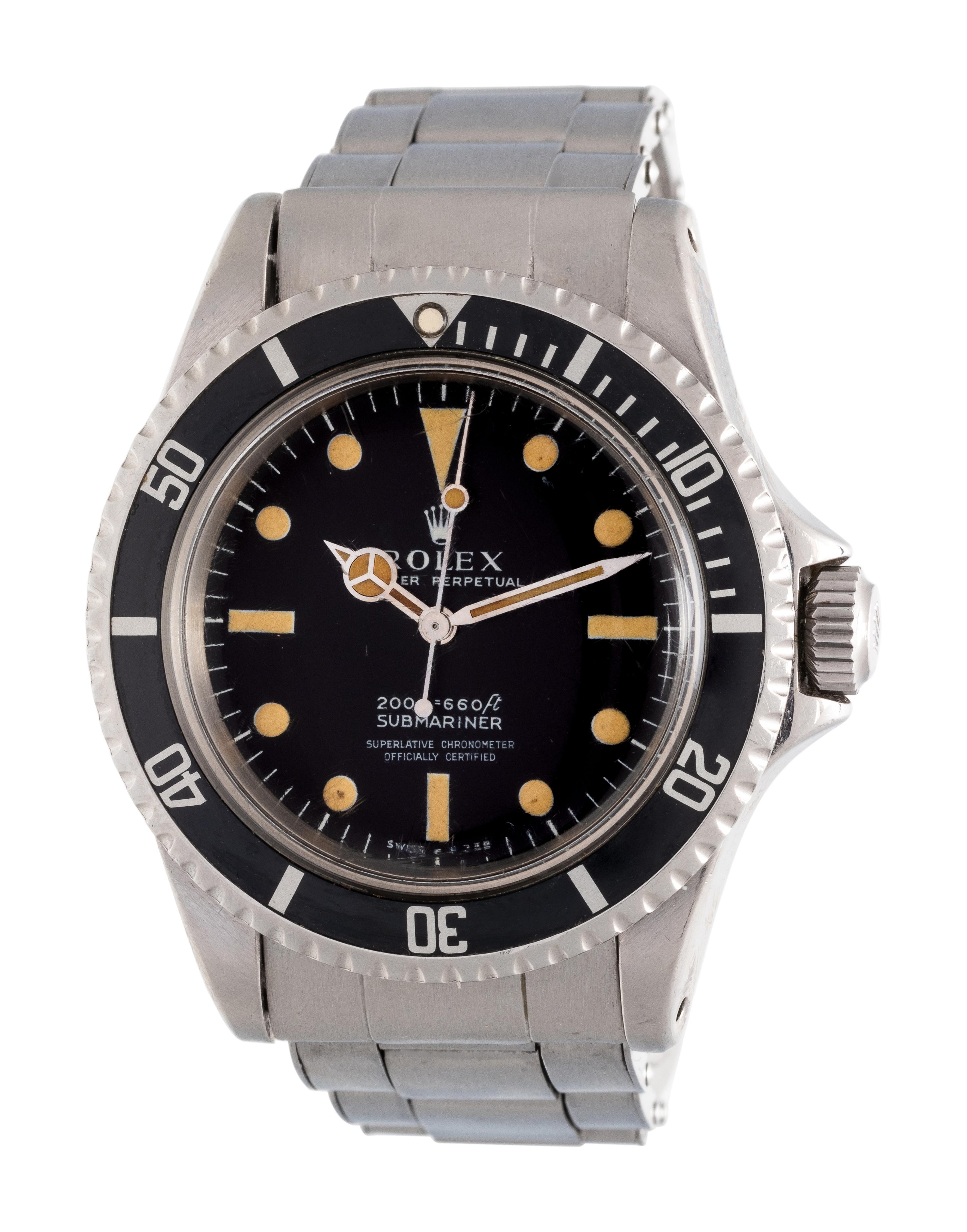 ROLEX, REF. 5512 STAINLESS STEEL 'SUBMARINER' WRISTWATCH, CIRCA 1968