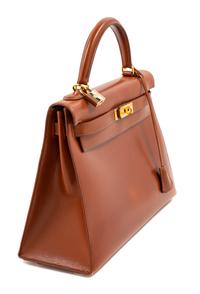 Hermès Brown Sellier 32cm Kelly Handbag, 2001