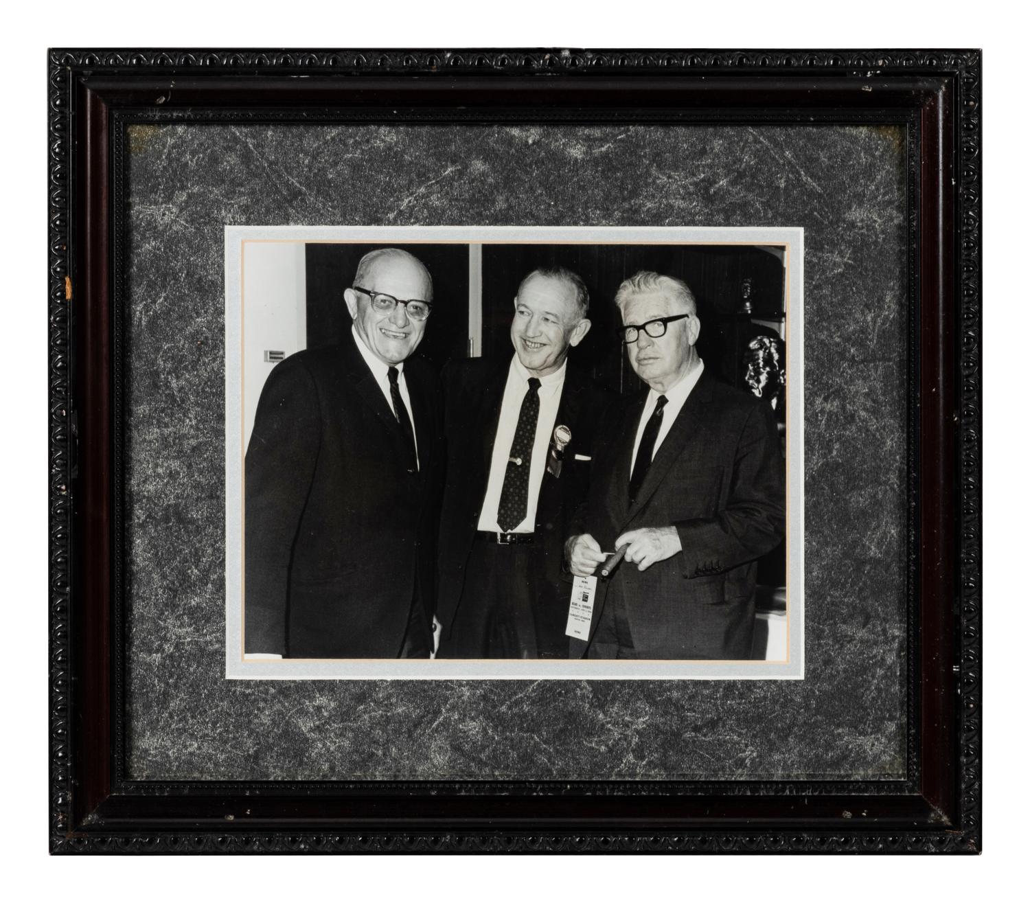 A Group of 14 Photographs of George Halas Formerly Displayed at Mike Ditka's Restaurant
