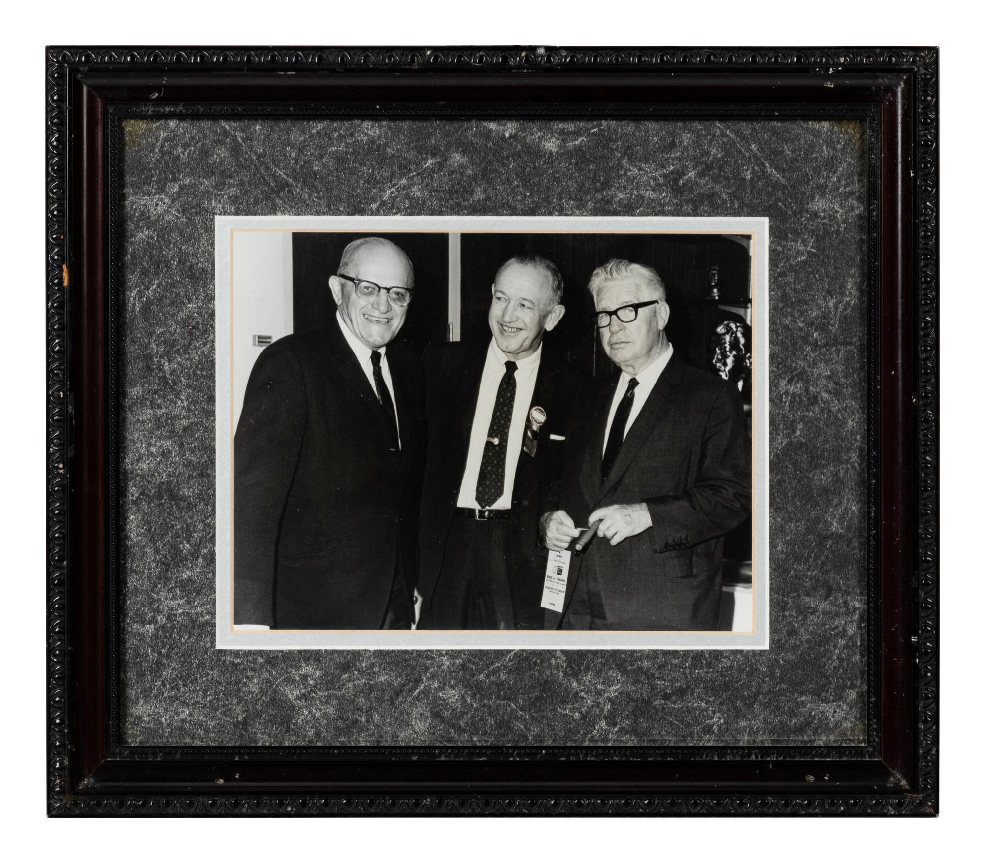 A Group of 14 Photographs of George Halas Formerly Displayed at Mike Ditka's Restaurant