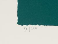 Interlocking Scarlet and Pink in Deep Green , 1970