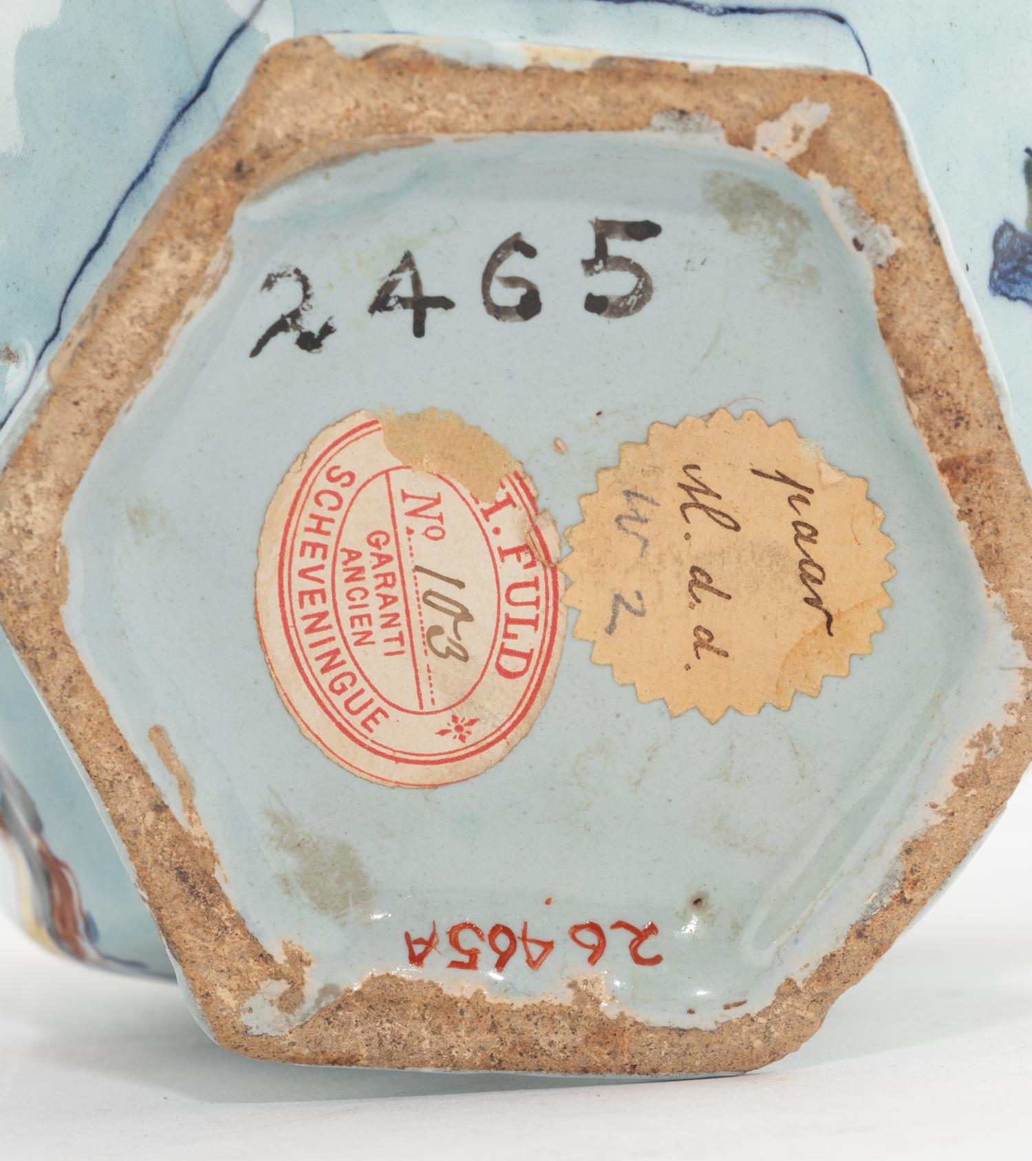 A Delft Earthenware Vase Garniture