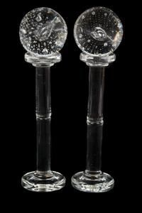 A Pair of Murano Glass Columns — 20TH CENTURY