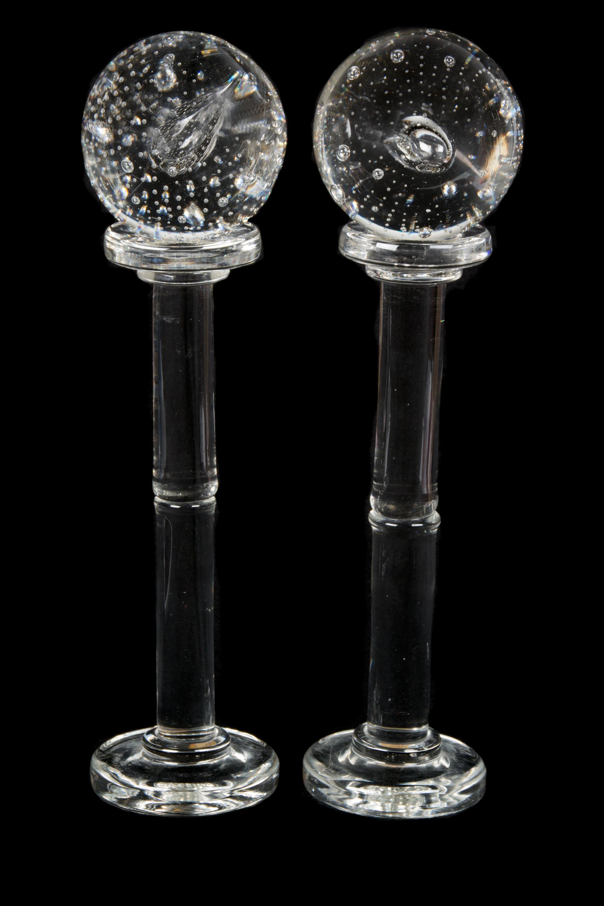 A Pair of Murano Glass Columns — 20TH CENTURY