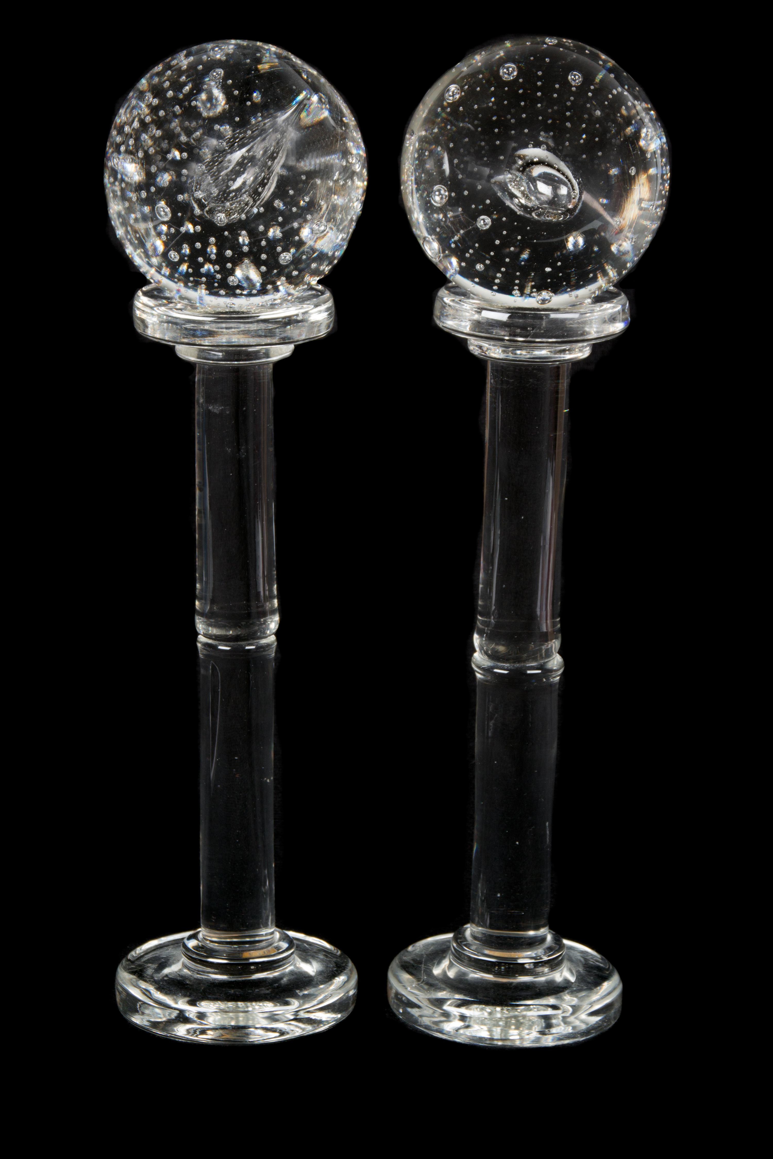 A Pair of Murano Glass Columns — 20TH CENTURY