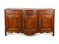 A Louis XV Provincial Style Carved Oak Buffet — 19TH CENTURY