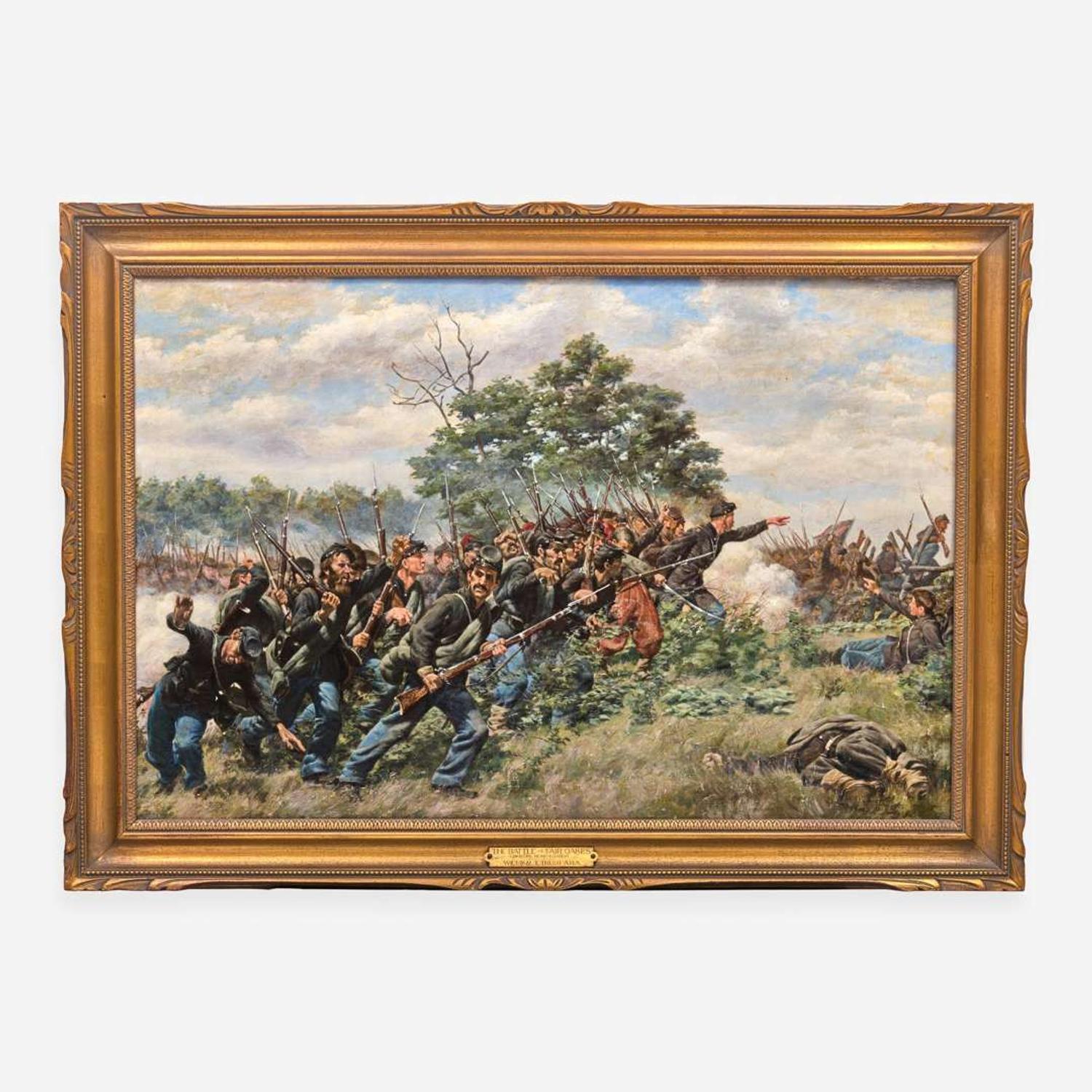William Brooke Thomas Trego (American, 1858–1909) The Battle of Fair Oaks, Sumner's Reinforcements (May 31-June 1, 1862)