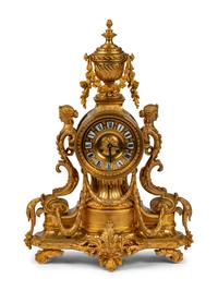 A French Gilt Bronze Mantel Clock
