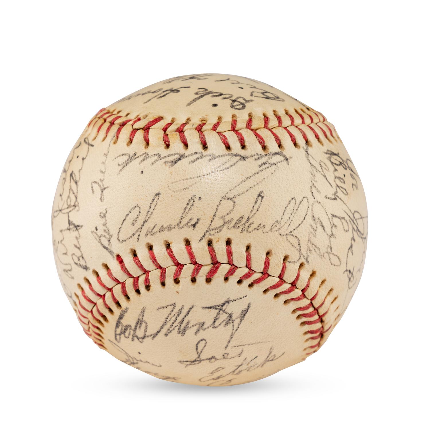 A 1953 Toledo Sox Team Signed Autograph Baseball (JSA Letter of Authenticity)