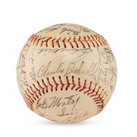 A 1953 Toledo Sox Team Signed Autograph Baseball (JSA Letter of Authenticity)