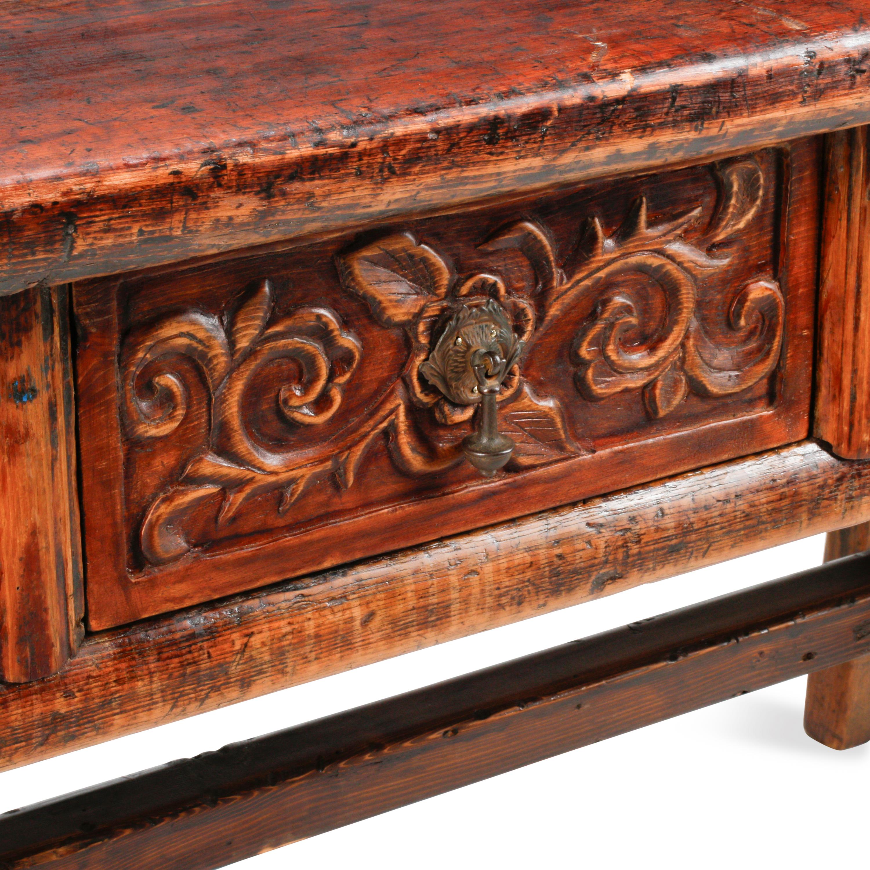 A French Provincial Walnut Console Table