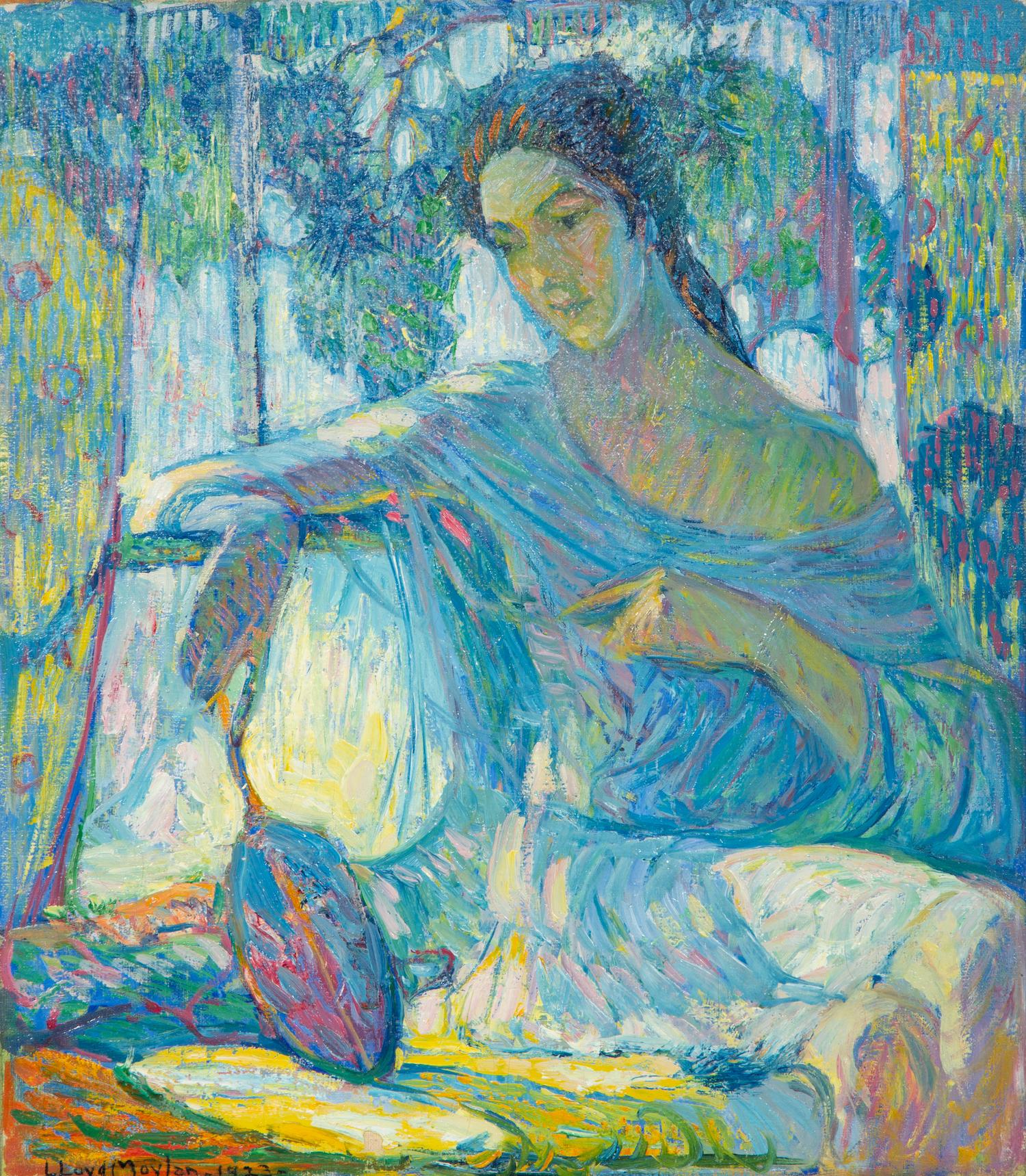 Woman in Blue and Lavender, 1923