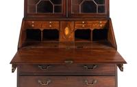 A George III Mahogany Bureau Bookcase