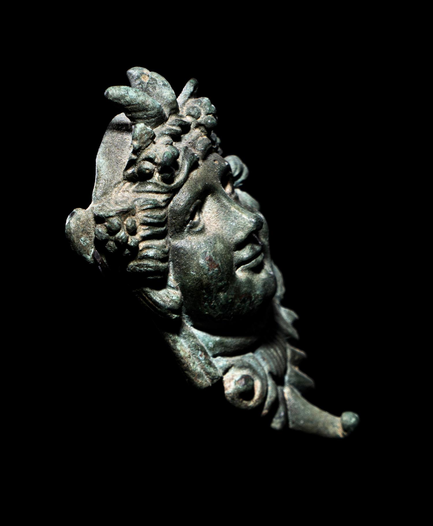 A Hellenistic Bronze Applique in the Form of a Satyr's Head
