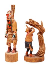 Pair of Hopi Katsina Carvings