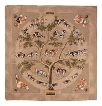 Two Hermès 90cm Cashmere/Silk Scarves