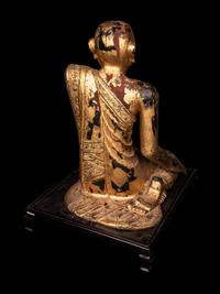 A Pair of Buddhist Monks in Adoration