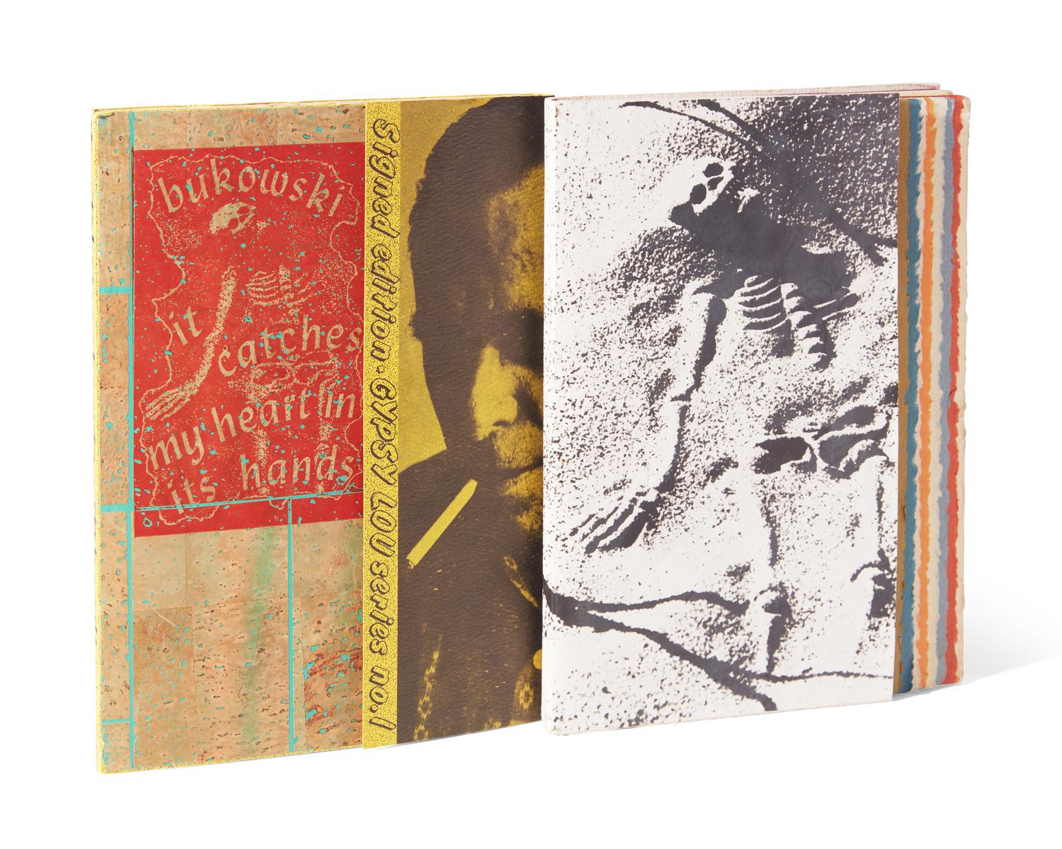 [Literature] Bukowski, Charles. Publisher's Mock-Up of "it catches my heart in its hands"