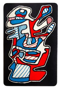 Jean Dubuffet, (French, 1901-1985), Banque de l'Hourloupe-Cartes a jouer et a tirer, 1967