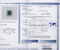 A Platinum, Emerald and Diamond Ballerina Ring, Oscar Heyman & Brothers, 9.80 dwts.